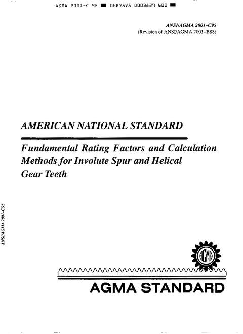 AGMA 2001-C95