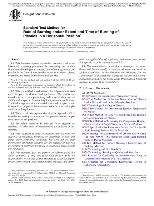 ASTM D635-18