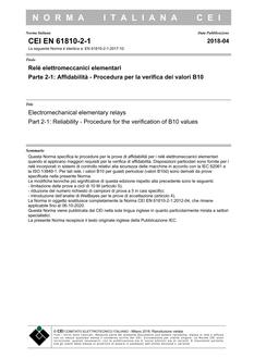 CEI EN 61810-2-1