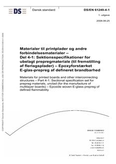 DANSK DS/EN 61249-4-1