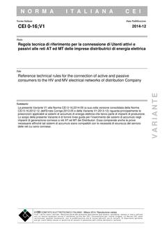 CEI 0-16;V1