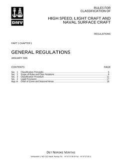 DNV DNV-RU-HSLC PART 1 CHAPTER 1