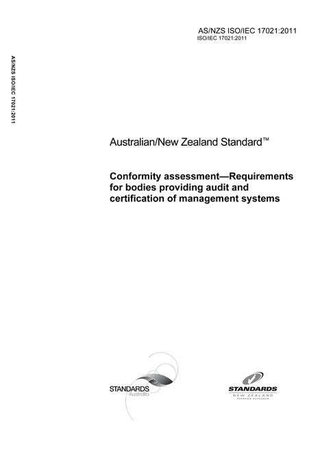 AS/NZS ISO/IEC 17021:2011