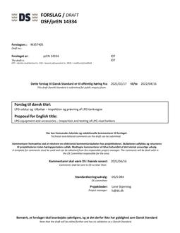 DANSK DSF/PREN 14334