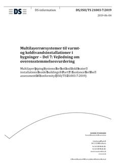 DANSK DS/ISO/TS 21003-7