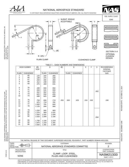 AIA NASM21333