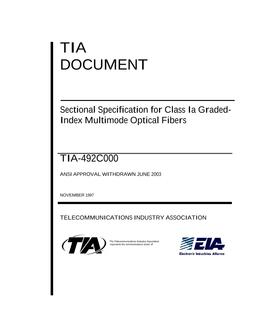 TIA TIA-492 SERIES