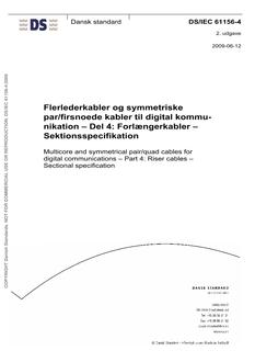 DANSK DS/IEC 61156-4
