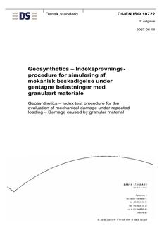 DANSK DS/EN ISO 10722