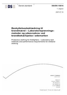 DANSK DS/EN 15614