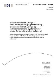 DANSK DS/IEC TR 60601-4-1