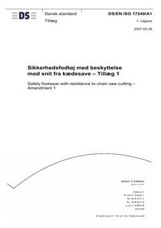 DANSK DS/EN ISO 17249