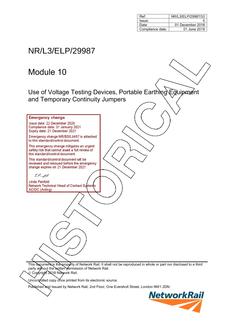 NR NR/L3/ELP/29987/MOD10 ISSUE 5