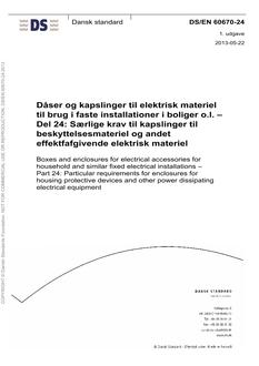 DANSK DS/EN 60670-24