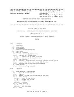NAVY UFGS-41 22 13.15