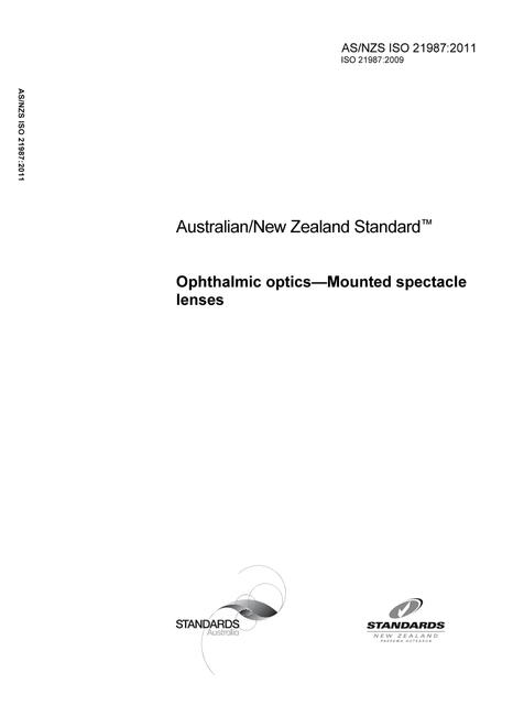 AS/NZS ISO 21987:2011