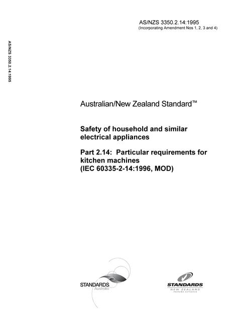 AS/NZS 3350.2.14:1995
