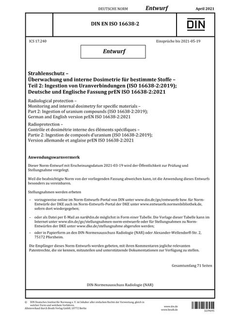 DIN EN ISO 16638-2 - DRAFT
