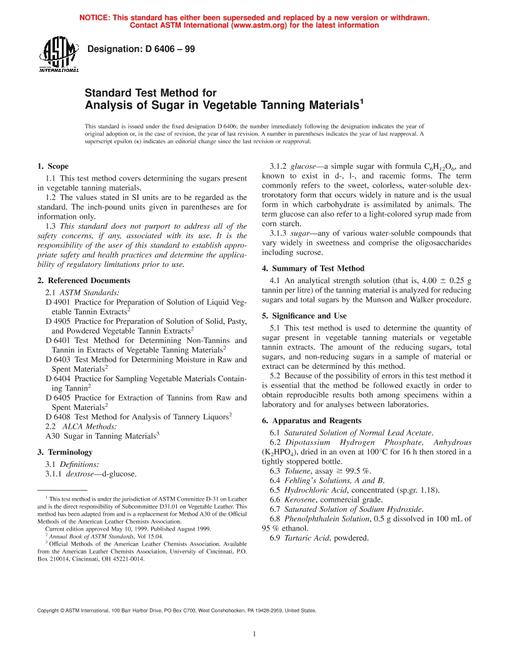 ASTM D6406-99