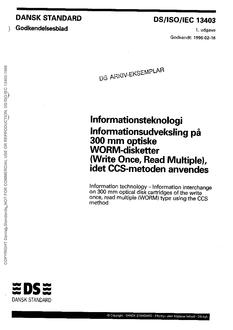 DANSK DS/ISO/IEC 13403