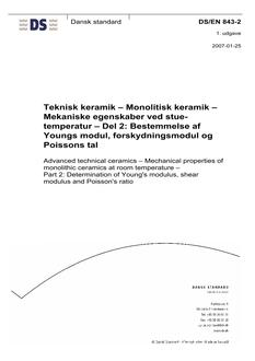 DANSK DS/EN 843-2
