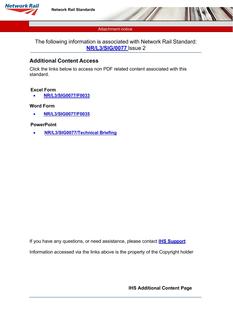 NR NR/L3/SIG/0077 ISSUE 2