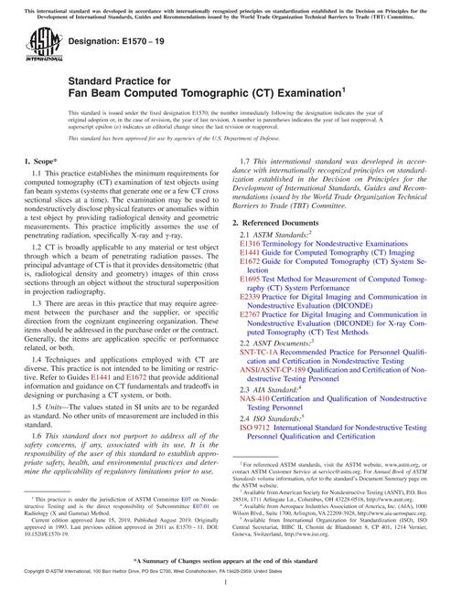 ASTM E1570-19