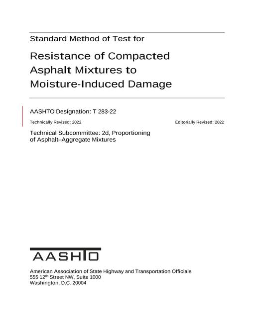 AASHTO T 283-22