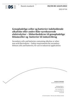 DANSK DS/EN IEC 62619
