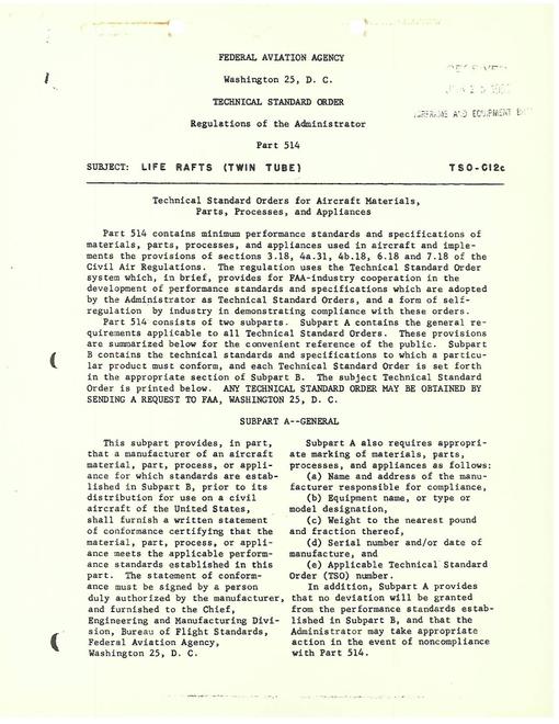 FAA TSO C12C