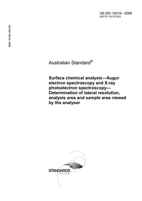 AS ISO 19319-2006