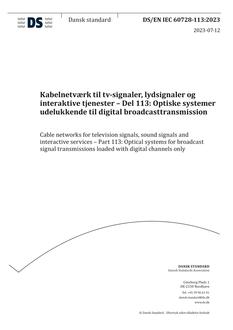 DANSK DS/EN IEC 60728-113