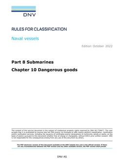 DNV DNV-RU-NAVAL PART 8 CHAPTER 10