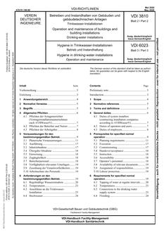 VDI VDI 3810 BLATT 2; VDI 6023 BLATT 3
