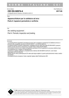 CEI EN 60974-4