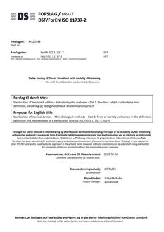 DANSK DSF/FPREN ISO 11737-2