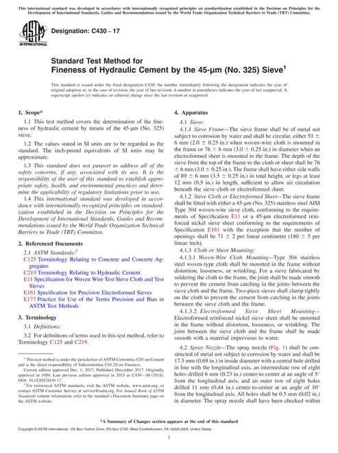 ASTM C430-17