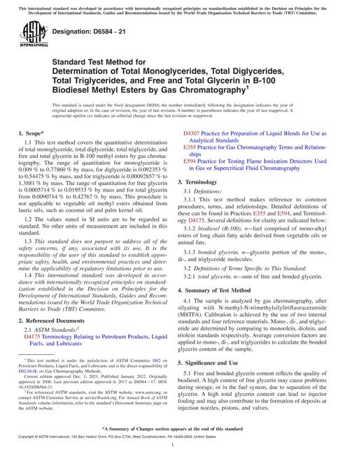 ASTM D6584-21
