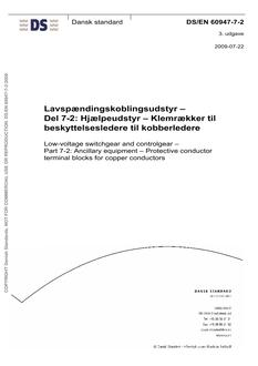 DANSK DS/EN 60947-7-2
