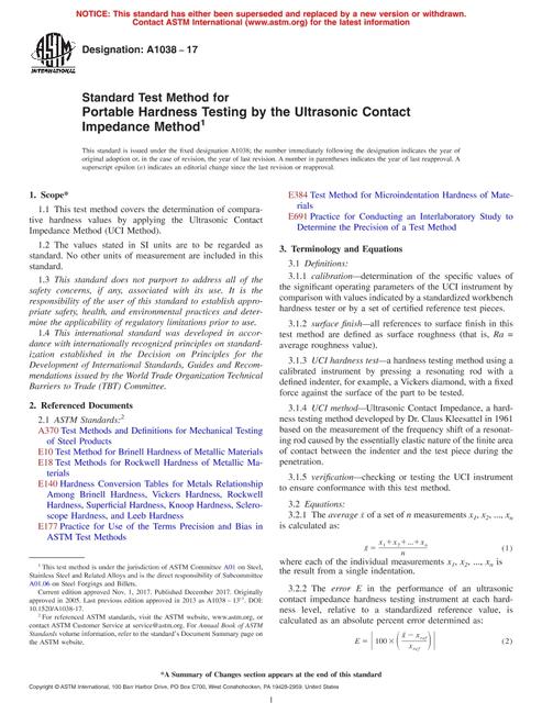 ASTM A1038-17