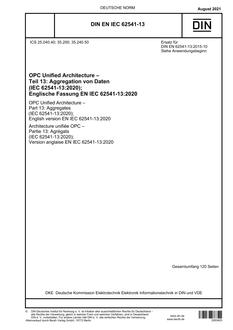 DIN EN IEC 62541-13