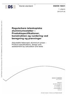 DANSK DS/EN 16031