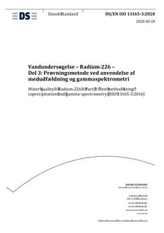 DANSK DS/EN ISO 13165-3