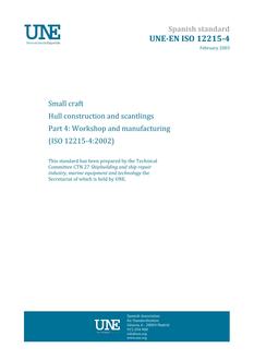 AENOR UNE-EN ISO 12215-4