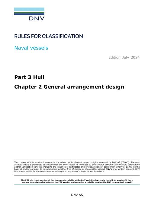 DNV DNV-RU-NAVAL PART 3 CHAPTER 2