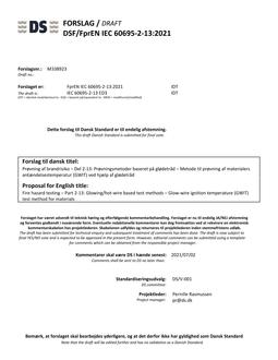 DANSK DSF/FPREN IEC 60695-2-13
