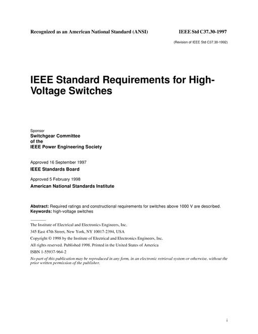 IEEE C37.30-1997