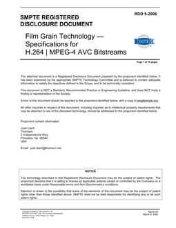 SMPTE RDD 5