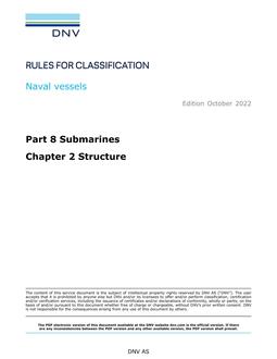 DNV DNV-RU-NAVAL PART 8 CHAPTER 2