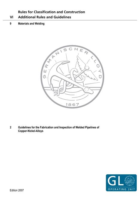 DNV GL ADDITIONAL RULES AND GUIDELINES VI-9-2